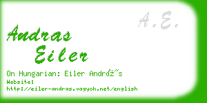 andras eiler business card